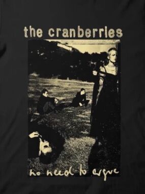 🆕 The Cranberries No Need to Argue - Black Graphic Band Tee